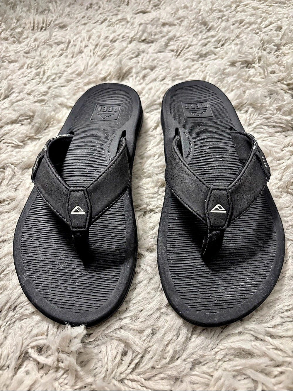 Reef Cushion Bounce Vista Flip Flop Sandals Black US 7